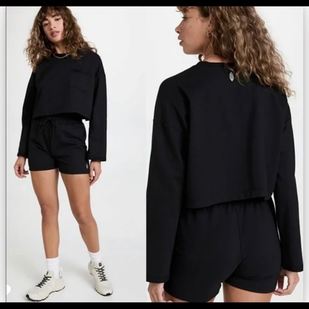 Free People Movement Sunny Cropped Set - Black
